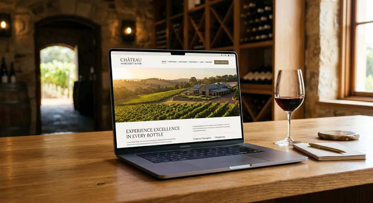 Identité visuelle et vitrine digitale prestigieuse pour la création de sites spécialisés pour domaines viticoles et maisons de champagne - Agence Vitidigital
